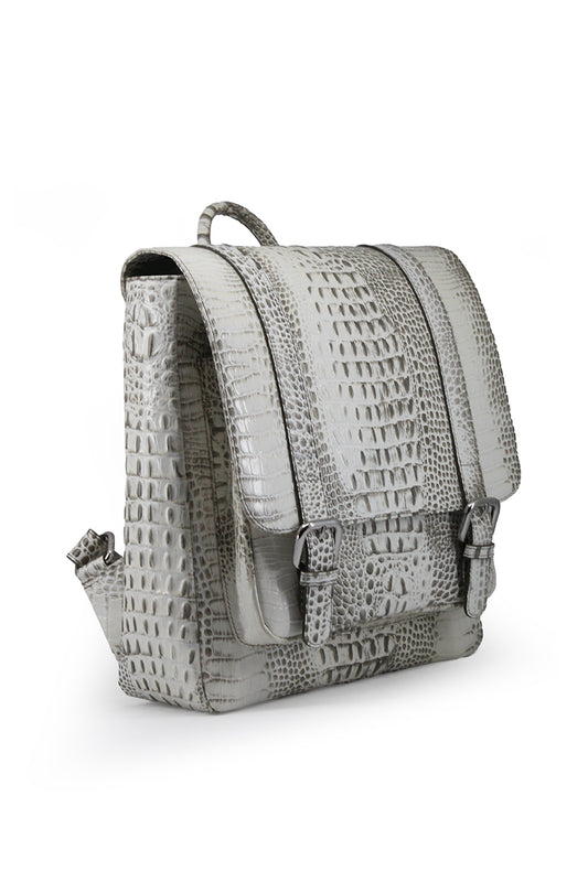 Women’s White Croc Backpack