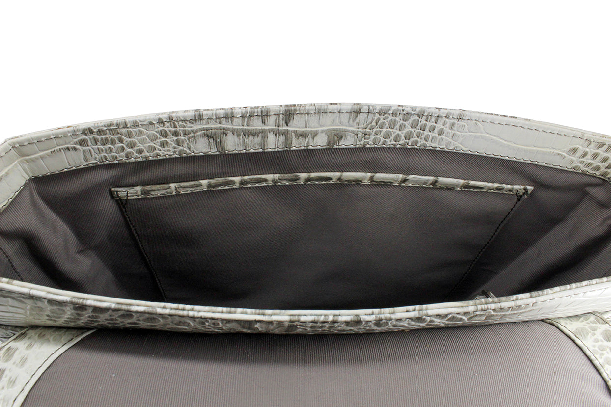 Women’s White Croc Backpack