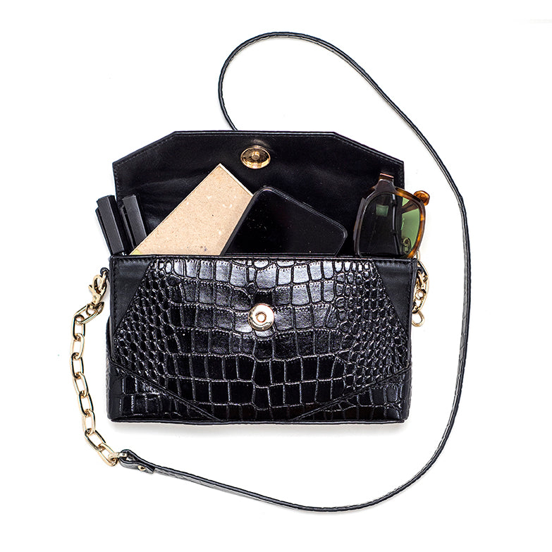 Women’s Tote + Sling Croc Printed Combo