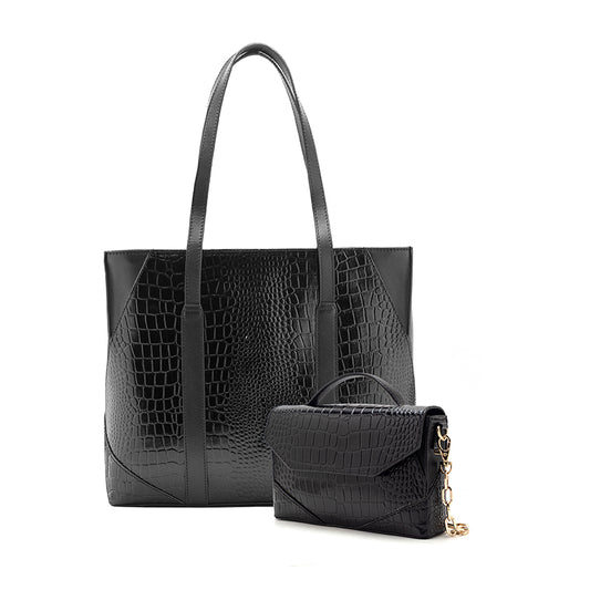 Women’s Tote + Sling Croc Printed Combo