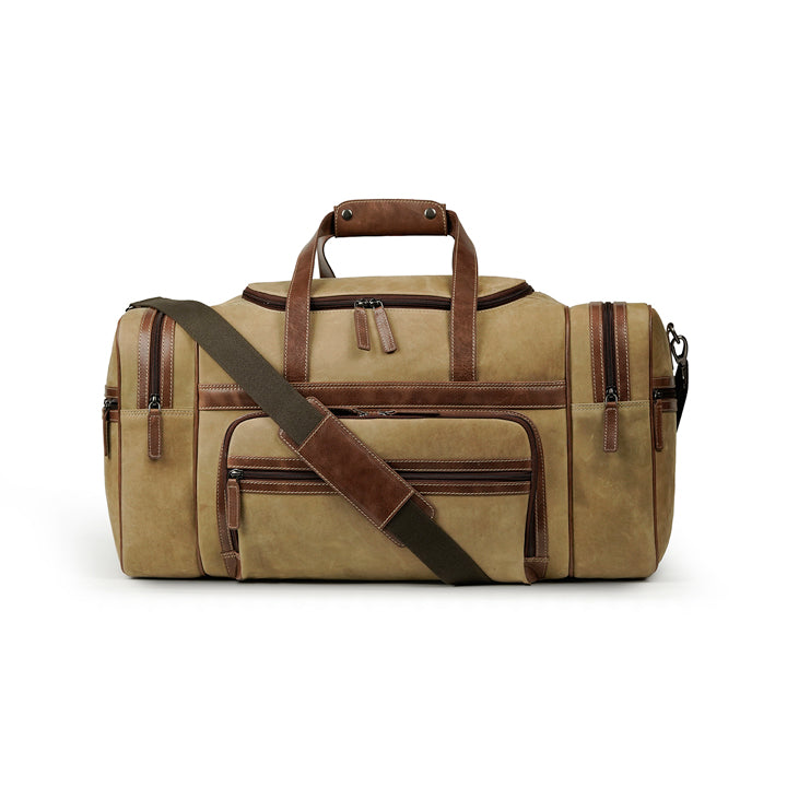 Premium Full-Grain Leather Weekender Bag